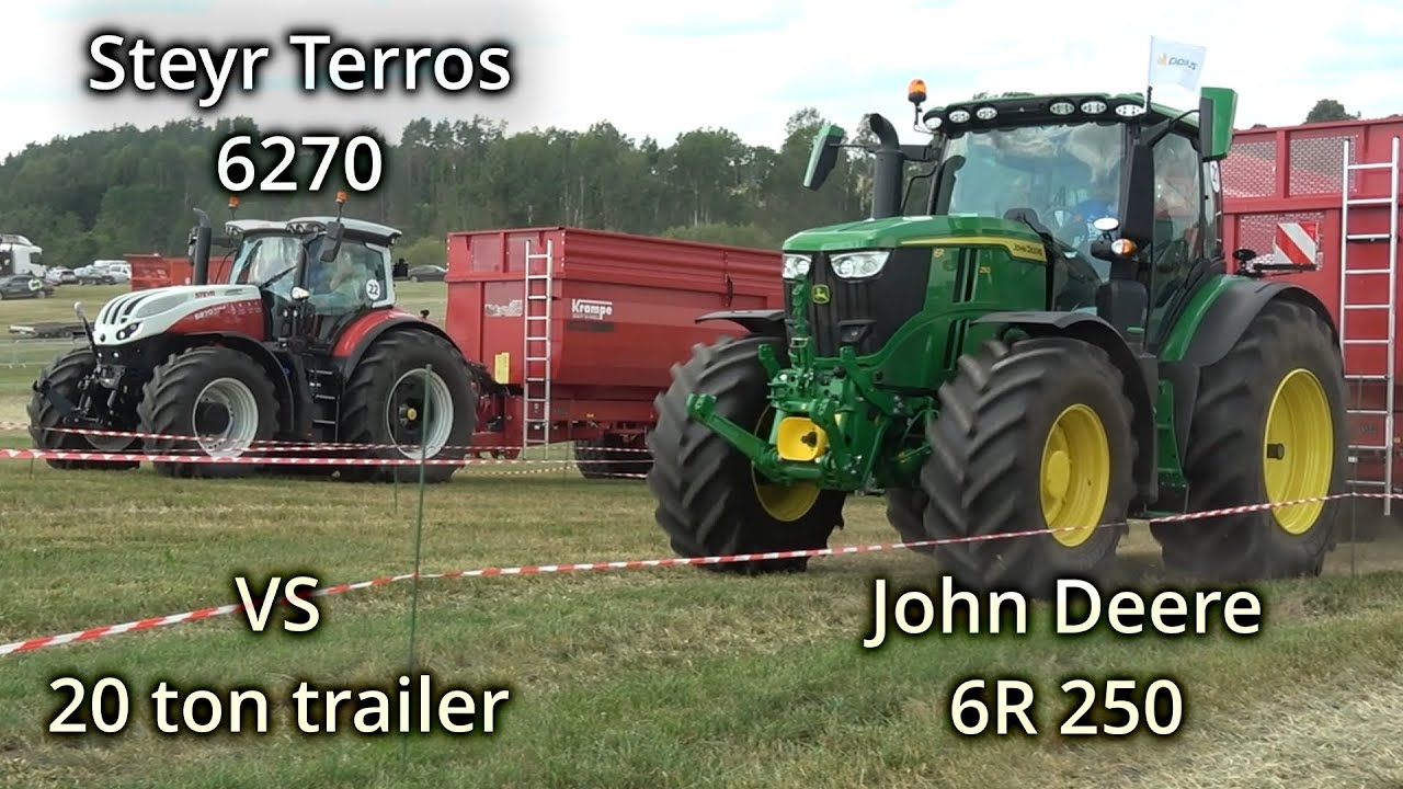 Agriculture tractors / Steyr 6270 Terrors vs John Deere 6R 250