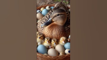 Amazing a Duck Try Hatching Many Eggs in Wood Cave Nest - Duck Hatching #shortvideo