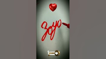 ZOYA name in cursive handwriting #calligraphy #cursive #art #names #learn #cursivewriting #short