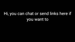 The spammers can chat/spam or send links here