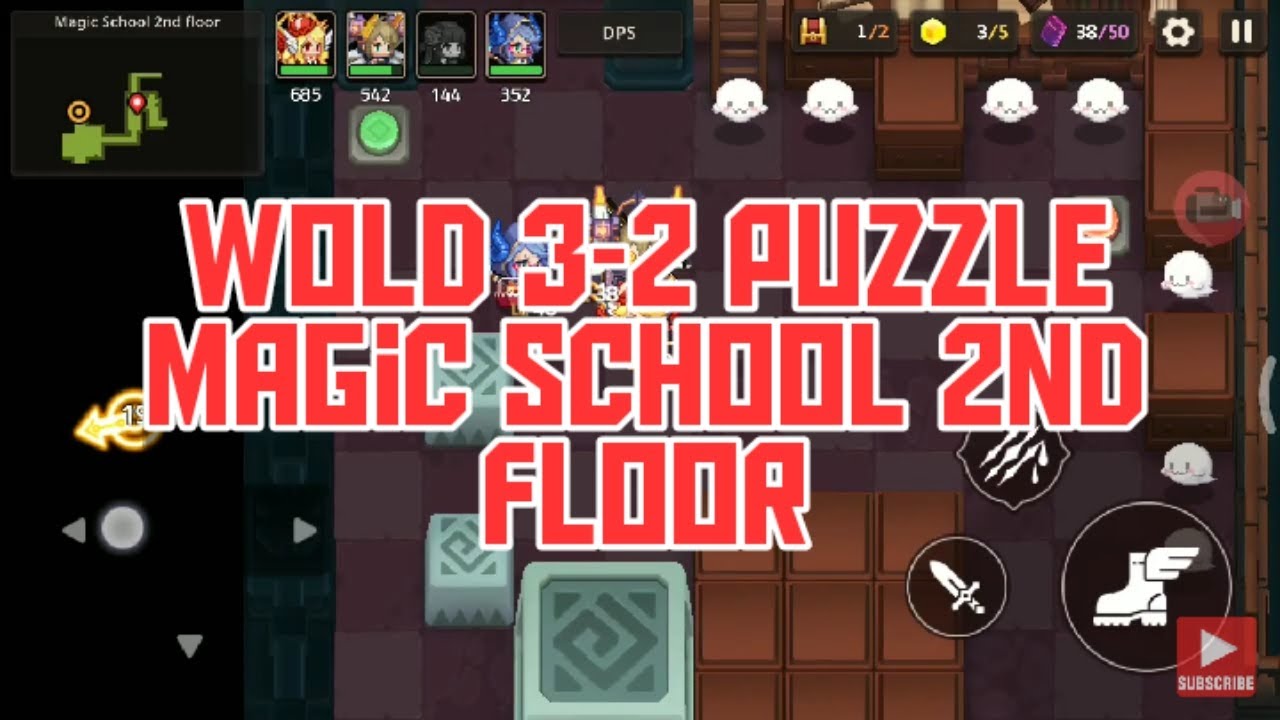 Guardian Tales Puzzle World 32 Magic School 2nd floor YouTube