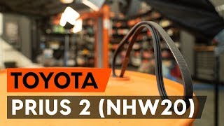 Multiriem monteren TOYOTA PRIUS Hatchback (NHW20_): gratis video