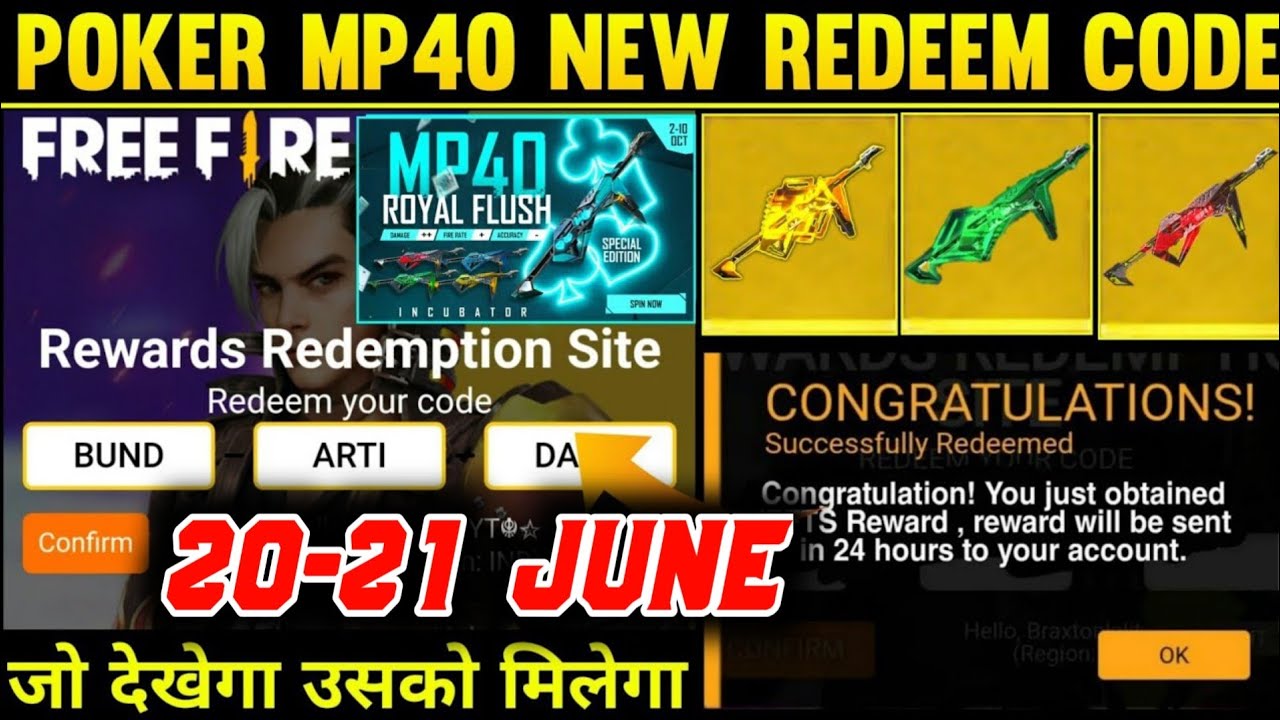 Poker Mp40 Redeem Code Today 20 June | 20 June Poker Mp40 Redeem Code ...