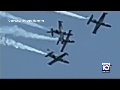 FAA investigating close call at Fort Lauderdale Air Show; planes clip wings