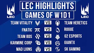 LEC Highlights ALL GAMES Week 1 Day 1 | LEC Spring 2024