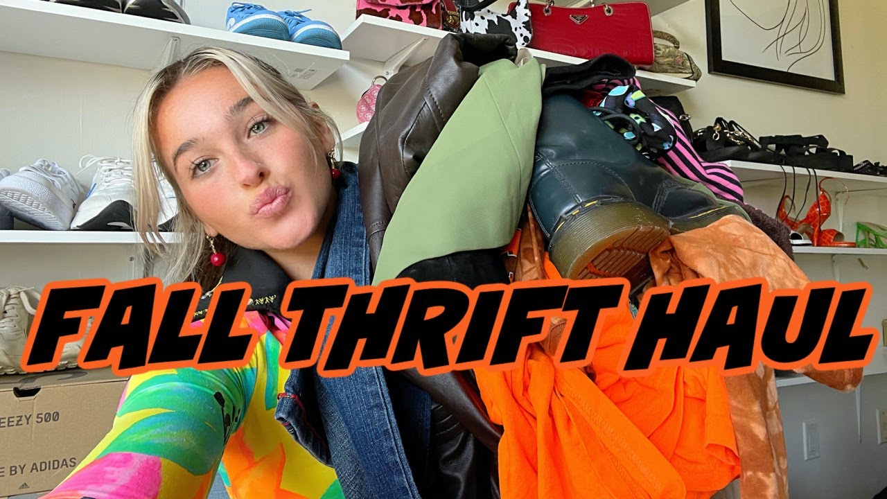 FALL TRY ON THRIFT HAUL - YouTube
