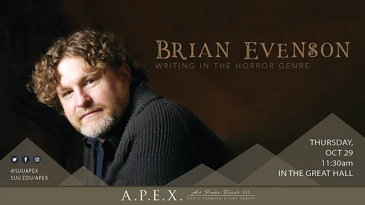 Brian Evenson - A.P.E.X. Speaker on 10/29/2020