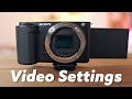 Sony ZV-E10 Settings for Video | Every Menu for Video