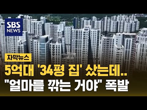 5억대 '34평 집' 샀는데…"얼마를 깎는 거야" 폭발 (자막뉴스) / SBS