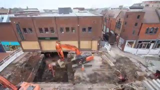 S Evans Bridge Demolition Timelapse