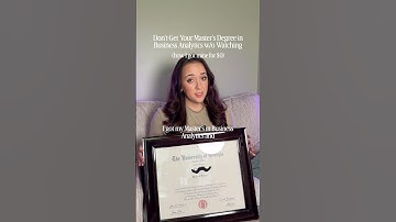 Was my masters in business analytics worth it? How I got a $0 masters degree