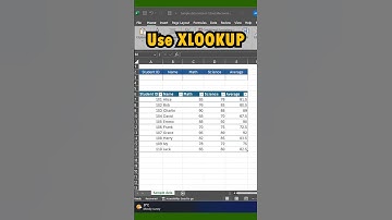 XLOOKUP function in Excel Tutorial #excel #exceltips #xlookup