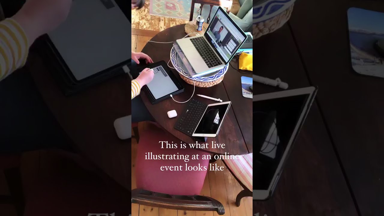 Drawing a meeting on Zoom - what is graphic recording?