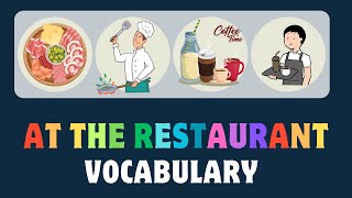 At the Restaurant Vocabulary I Common Words Used in Restaurants.