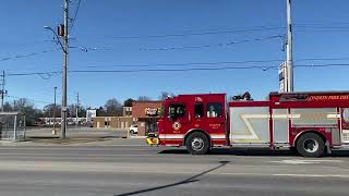 London Fire Department Engine 7 & *NEW* Truck 7 Responding