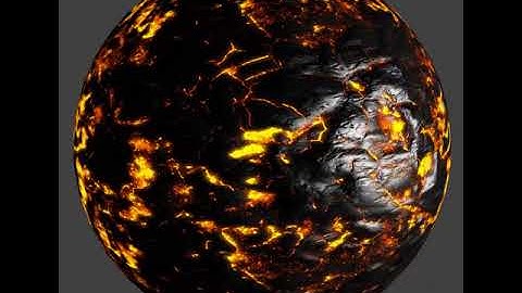 Lavaball - Custom PBR Shader in OpenGL with Emissives