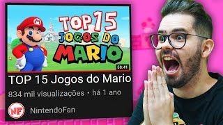 Pai Troll reagindo aos TOP 15 JOGOS DO MARIO