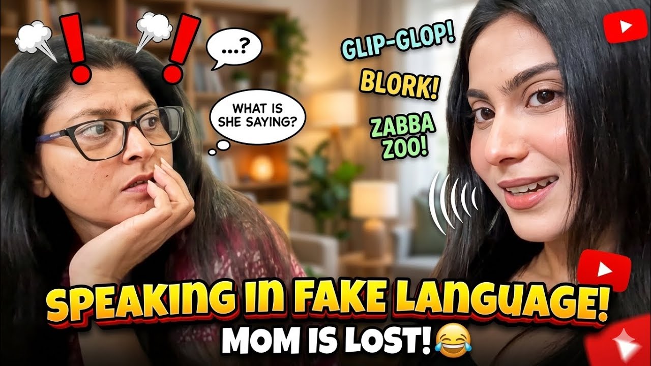 Speaking a FAKE LANGUAGE prank 😂 || Eva Joshua - YouTube