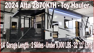 2024 Alta 2870KTH Toy Hauler Trailer by East To West RVs at Couchs RV Nation - RV Review #camping by AllaboutRVs 1,017 views 1 month ago 16 minutes