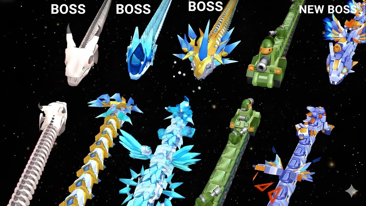 Snake Clash | NEW UPDATE = 5 HARDEST NEW BOSS 😱 Boss Fight #1