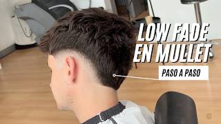 Cómo hacer LOW FADE con MULLET en V | Desvanecido Bajo | Corte Juvenil chico con TEXTURA