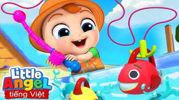 Em Bé Đi Câu Cá | Bài Hát Câu Cá | Dạy Trẻ Thông Minh Sớm | Little Angel tiếng Việt Nhạc Thiếu Nhi