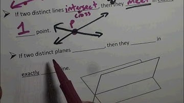 1.1 Points, Lines & Planes Pt 2