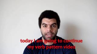 Verb patterns 2 أنماط الأفعال