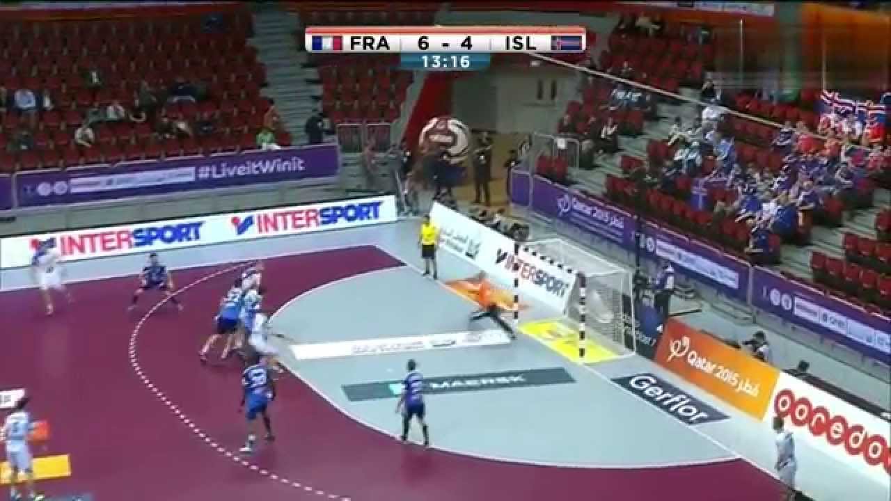 France VS Iceland GAME3 preliminary Round QATAR HANDBALL 2015