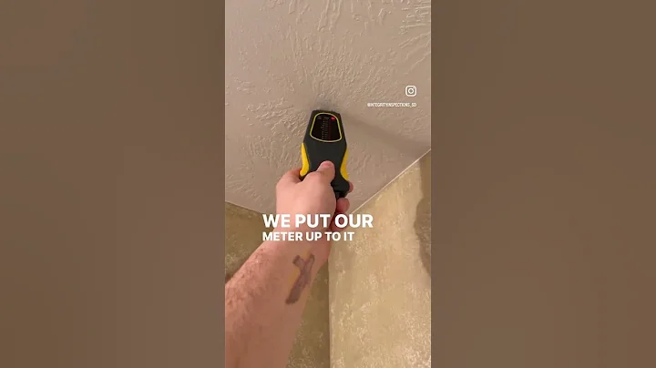 Found a water leak #homeinspector #homeinspection #diy #firsttimehomebuyer #homemaintenance