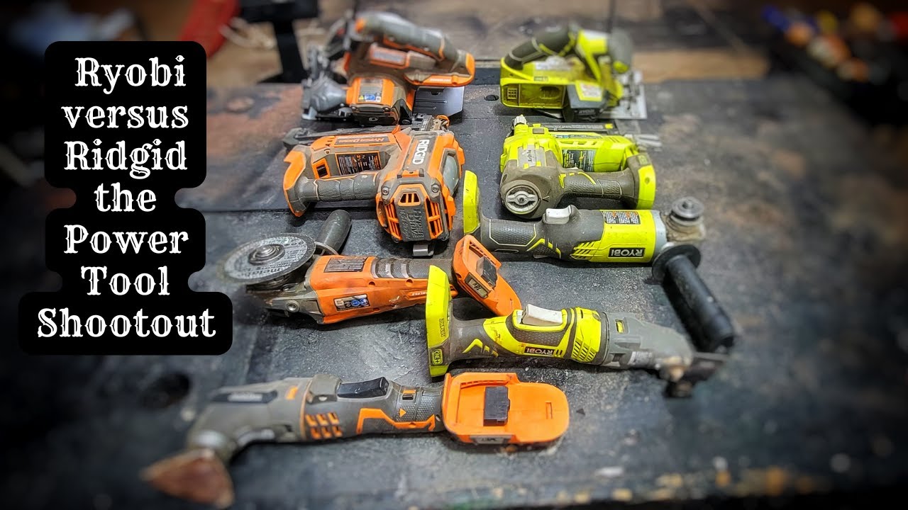 Ridgid Versus Ryobi - The Budget Cordless Power Tool Shootout - YouTube