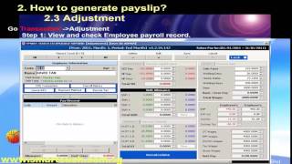 Malaysia Payroll tutorial :  Mypay Payroll  Software - How To Process Monthly Payroll