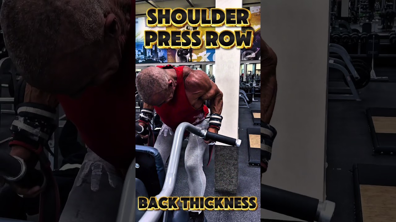 SHOULDER PRESS ROW FOR BACK THICKNESS IT’S TIME TO THINK OUT OF THE BOX #workout #BACK #motivation