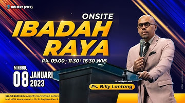 WALAU KITA TIDAK MELIHAT UJUNGNYA - Ps. Billy Lantang - Onsite III 08 Januari 