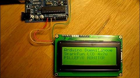 Arduino Duemilanove with Sparkfun SerLCD 4x20