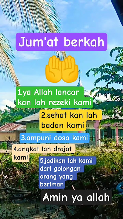 do'a di hari Jum'at berkah semoga cepat di kabul kan