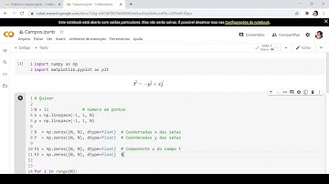 Traçado de campos vetoriais no Python