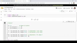 Traçado de campos vetoriais no Python