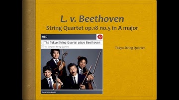 Beethoven, String Quartet op.18,5 - Video Score - Tokyo String Quartet