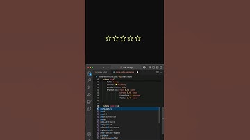 CSS Star Rating Animation  5 Star Glow & Pop Effect
