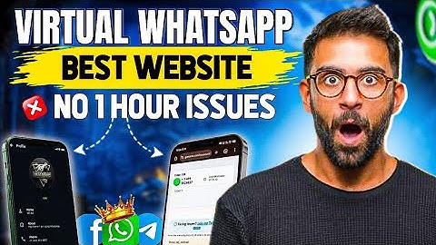 Best Website for Virtual WhatsApp Number 2025 | Otp For Whatspp / Telegram / Facebook 🔥