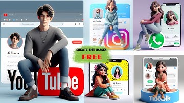 How To Make 3d Ai Social Media Trending Images | Free Text To Profile Picture |  Bing ai 2024 #bing