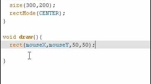 Processing:  Interactivity part 1