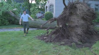 Storm damage and aftermath after severe weather hits Lorain County