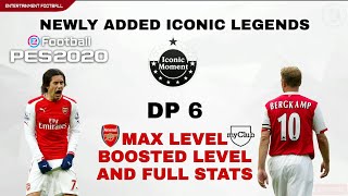 NEWLY ADDED ICONIC LEGENDS DP6 PES 2020 || BERGKAMP AND ROSICKY ||