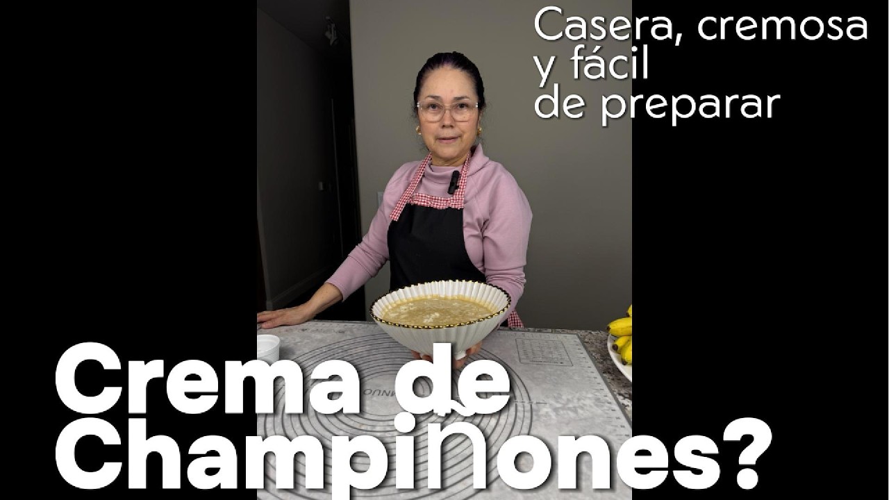 Crema de Champiñones Súper Cremosa 🥣 Receta Casera Que Te Va a Sorprender