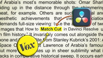 How To Do Match Cut Effect Like Vox (Davinci Resolve)