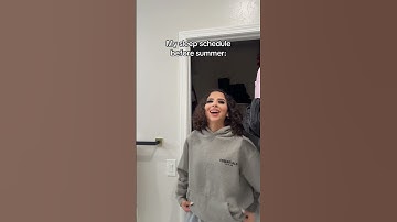 My sleep schedule before summer