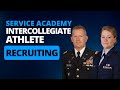 Service academy intercollegiate athletes and recruiting