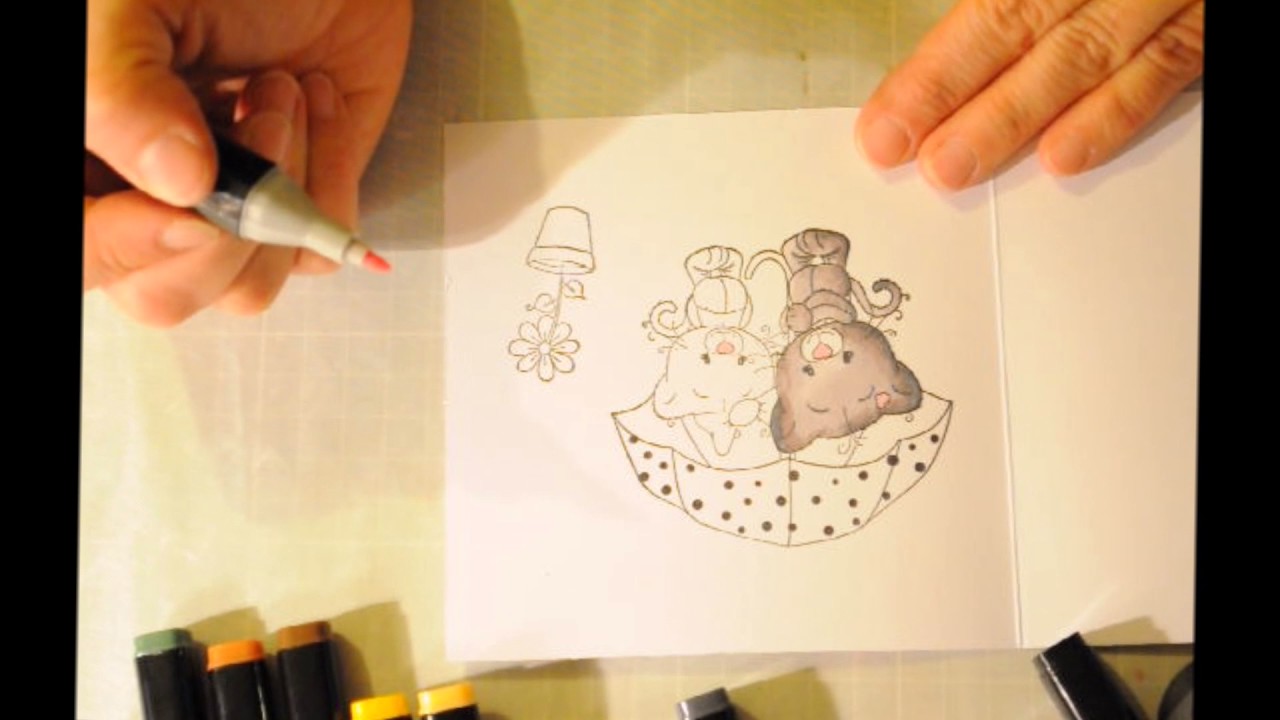 la colorisation avec des feutres alcool YouTube